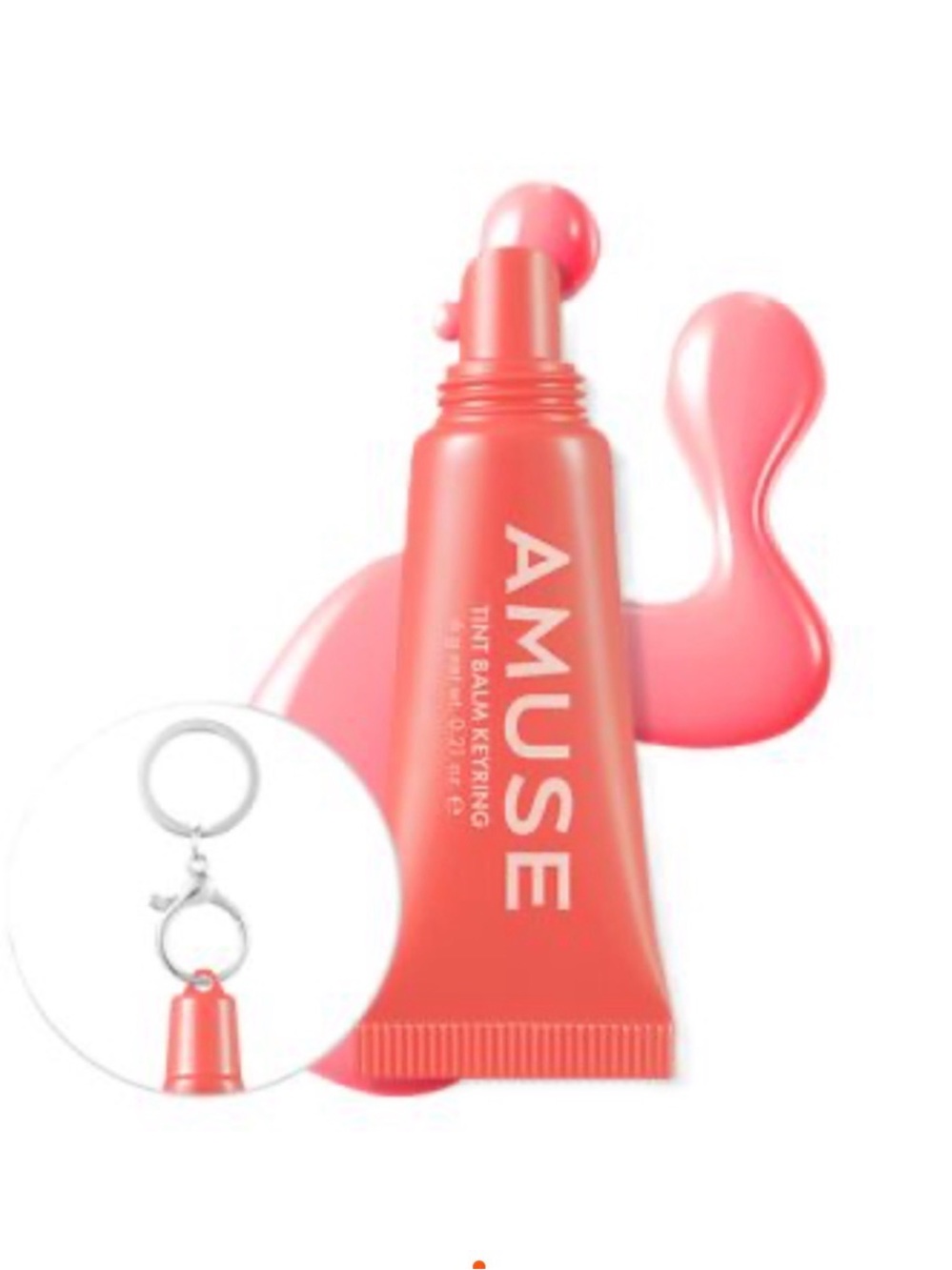 Amuse Tint Balm Keyring in Shade Watermelon - NIB, unopened and sealed